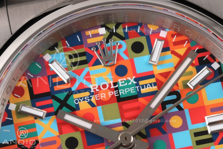 Oyster Perpetual 36mm 126000 904L QF Best Edition Celebration Dial On SS Bracelet SH3230 (Free Sprung)