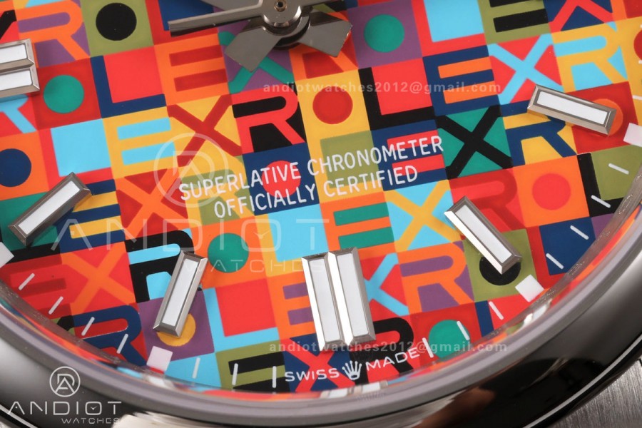 Oyster Perpetual 36mm 126000 904L QF Best Edition Celebration Dial On SS Bracelet SH3230 (Free Sprung)
