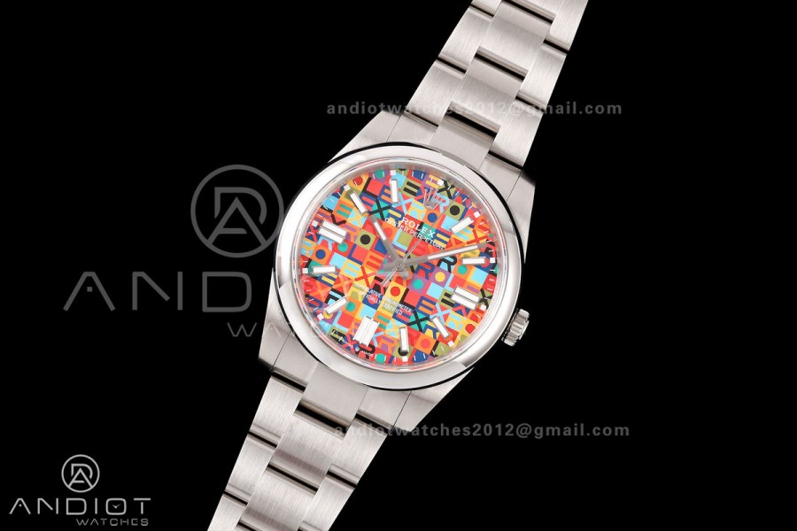 Oyster Perpetual 41mm 143000 904L QF Best Edition Celebration Dial On SS Bracelet SH3230 (Free Sprung)