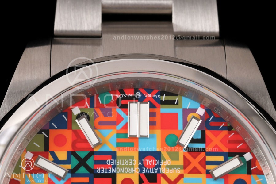 Oyster Perpetual 41mm 143000 904L QF Best Edition Celebration Dial On SS Bracelet SH3230 (Free Sprung)