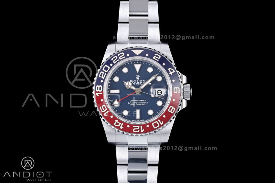 GMT Master II 126719 BLRO Gain Weight QF 1:1 Blue Dial On Oyster Bracelet SH3285 CHS (Free Sprung)
