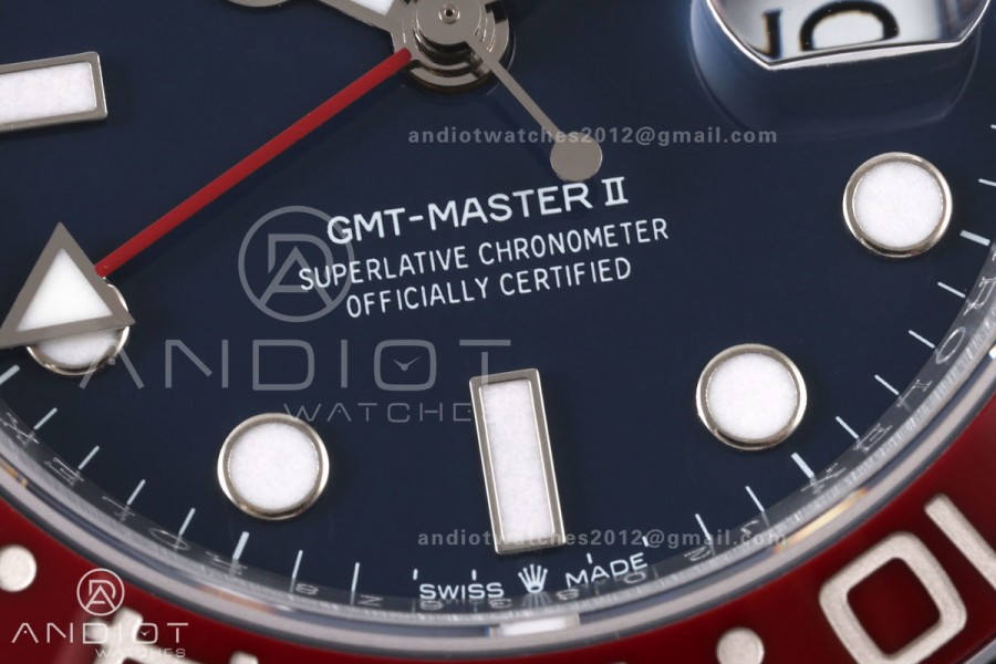 GMT Master II 126719 BLRO Gain Weight QF 1:1 Blue Dial On Oyster Bracelet SH3285 CHS (Free Sprung)