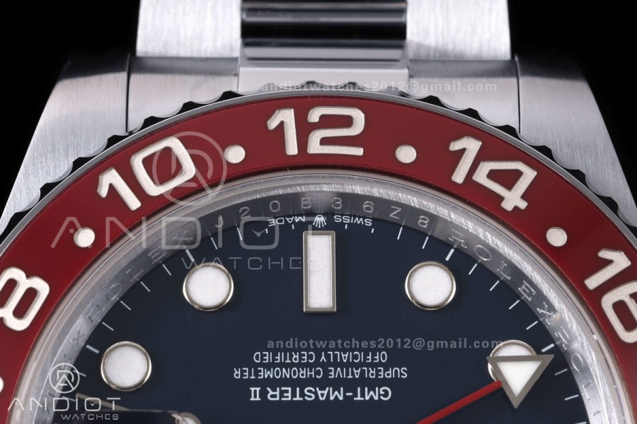 GMT Master II 126719 BLRO Gain Weight QF 1:1 Blue Dial On Oyster Bracelet SH3285 CHS (Free Sprung)