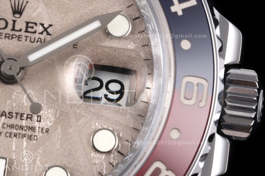 GMT Master II 126719 BLRO Gain Weight QF 1:1 Real Meteorite Dial On Oyster Bracelet SH3285 CHS (Free Sprung)