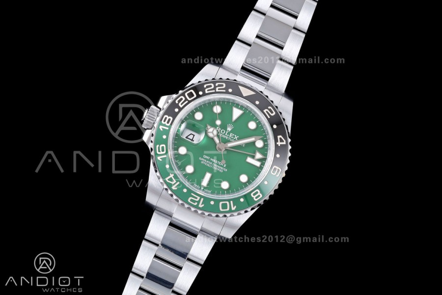 GMT Master II 126729 VTNR Gain Weight QF 1:1 Green Dial On Oyster Bracelet SH3285 CHS (Free Sprung)