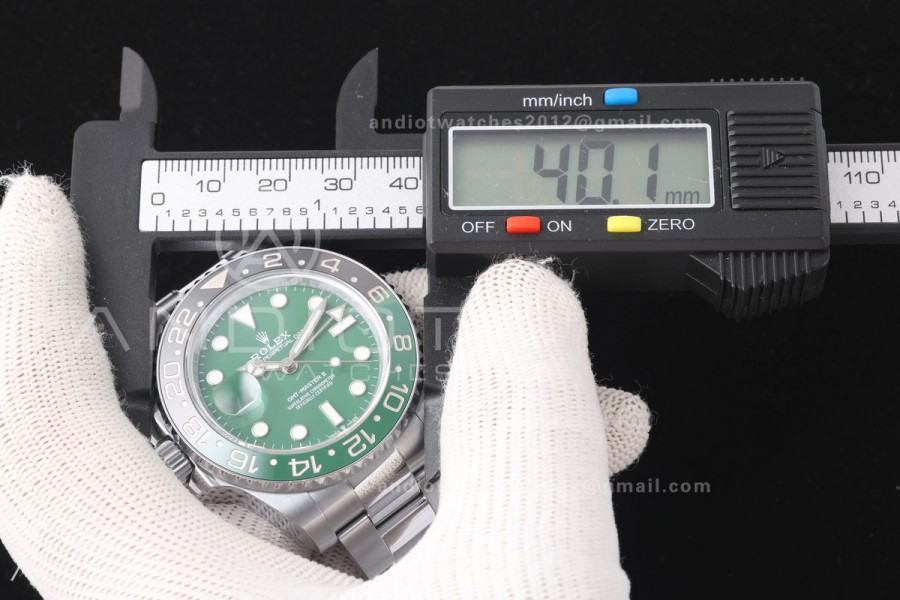 GMT Master II 126729 VTNR Gain Weight QF 1:1 Green Dial On Oyster Bracelet SH3285 CHS (Free Sprung)