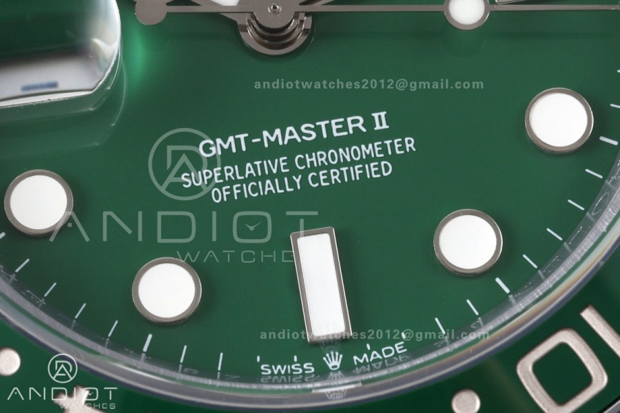 GMT Master II 126729 VTNR Gain Weight QF 1:1 Green Dial On Oyster Bracelet SH3285 CHS (Free Sprung)