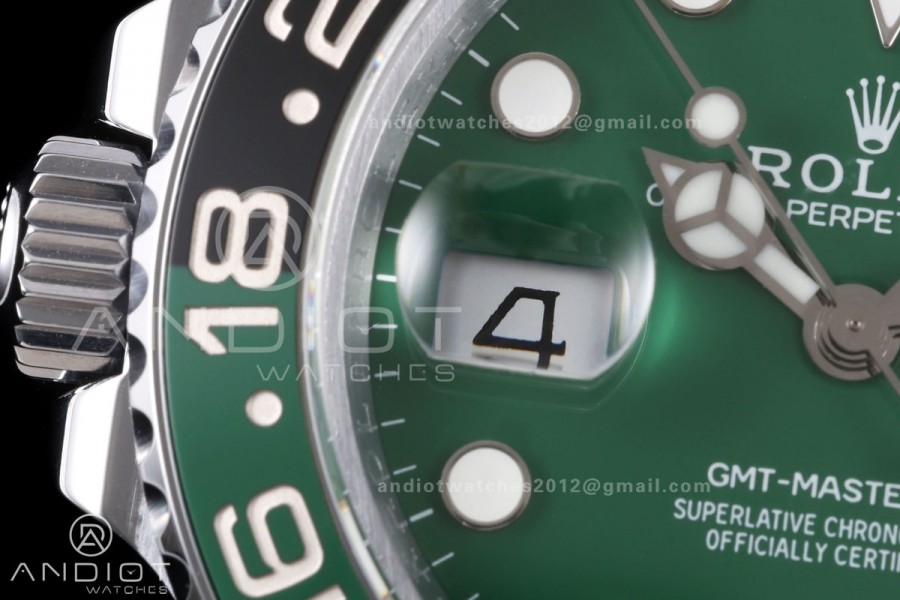 GMT Master II 126729 VTNR Gain Weight QF 1:1 Green Dial On Oyster Bracelet SH3285 CHS (Free Sprung)