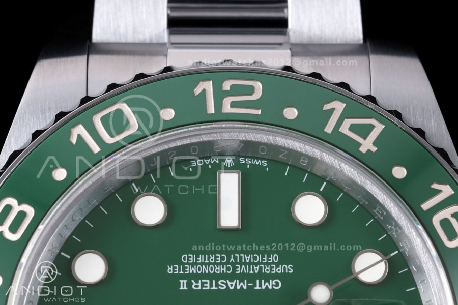 GMT Master II 126729 VTNR Gain Weight QF 1:1 Green Dial On Oyster Bracelet SH3285 CHS (Free Sprung)