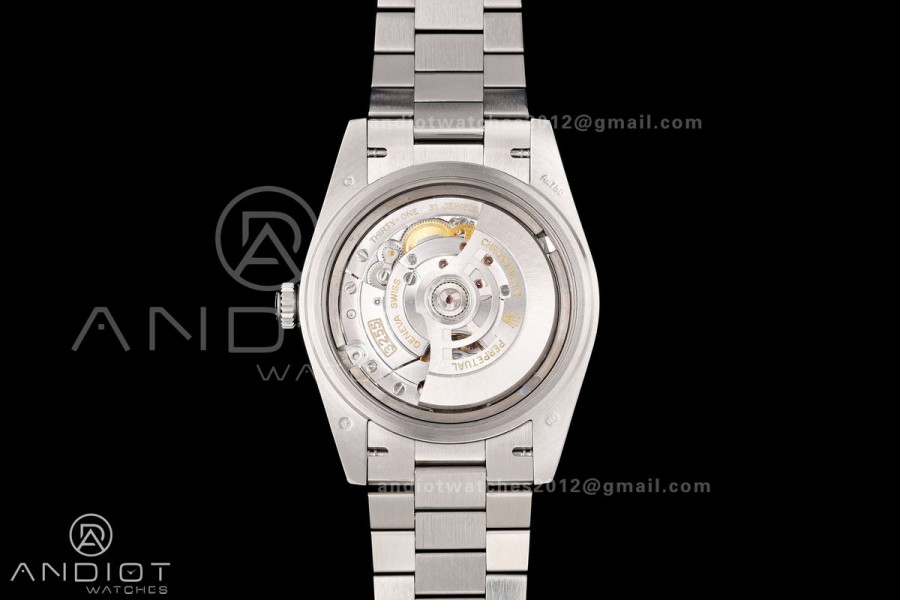 Day Date 40 SS RGF 1:1 Best Edition Meteorite Crystal Dial on President Bracelet VR3255 V2