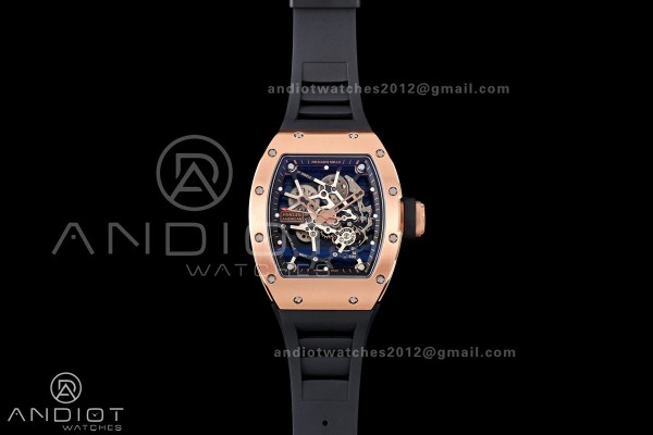 Mille Studio RM035 Americas RG Skeleton Dial on Black Rubber Strap RMUL1 Super Clone