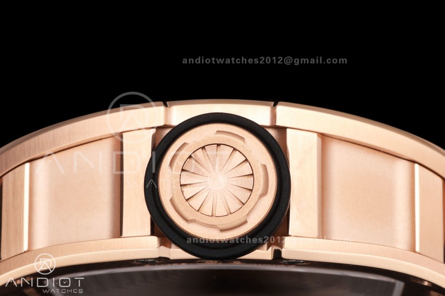 Mille Studio RM035 Americas RG Skeleton Dial on Black Rubber Strap RMUL1 Super Clone