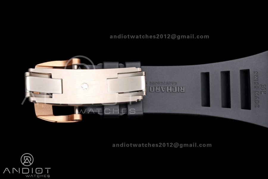 Mille Studio RM035 Americas RG Skeleton Dial on Black Rubber Strap RMUL1 Super Clone