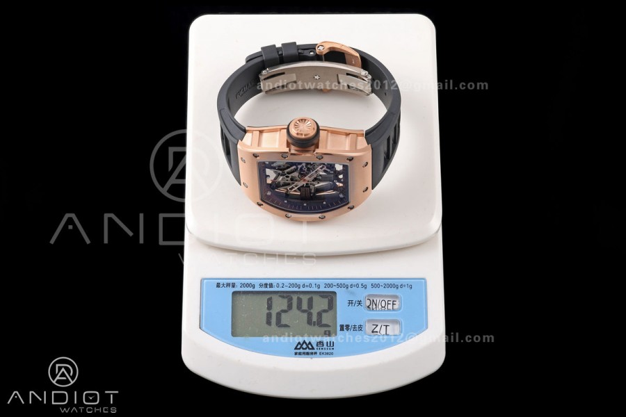 Mille Studio RM035 Americas RG Skeleton Dial on Black Rubber Strap RMUL1 Super Clone