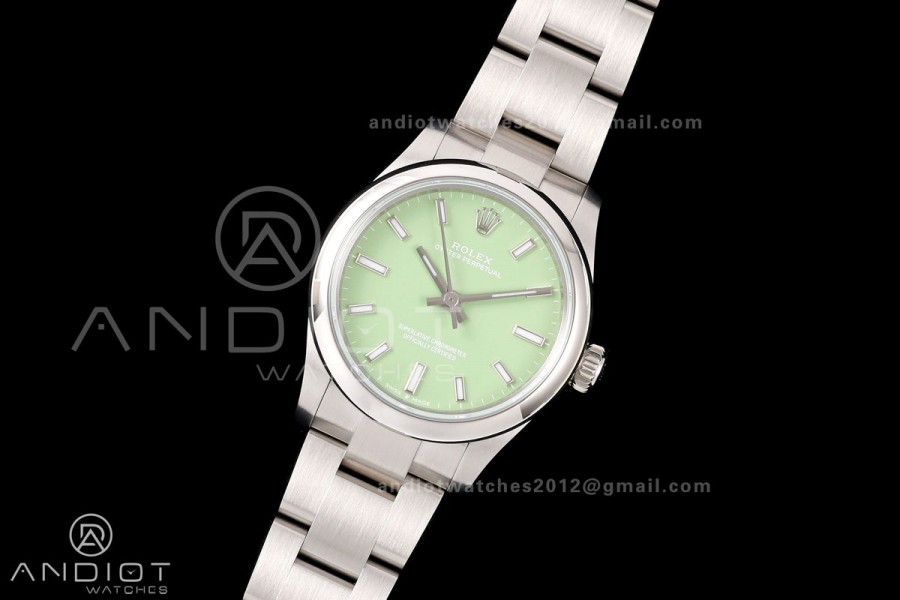 Oyster Perpetual 31mm 277200 EWE Best Edition Avocado Dial on SS Bracelet A2232