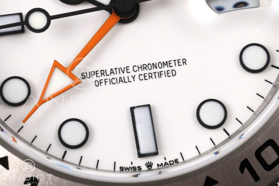 Explorer II 42mm 226570 904L SS QF 1:1 Best Edition White Dial on Bracelet JH3285-2 (Free Sprung)