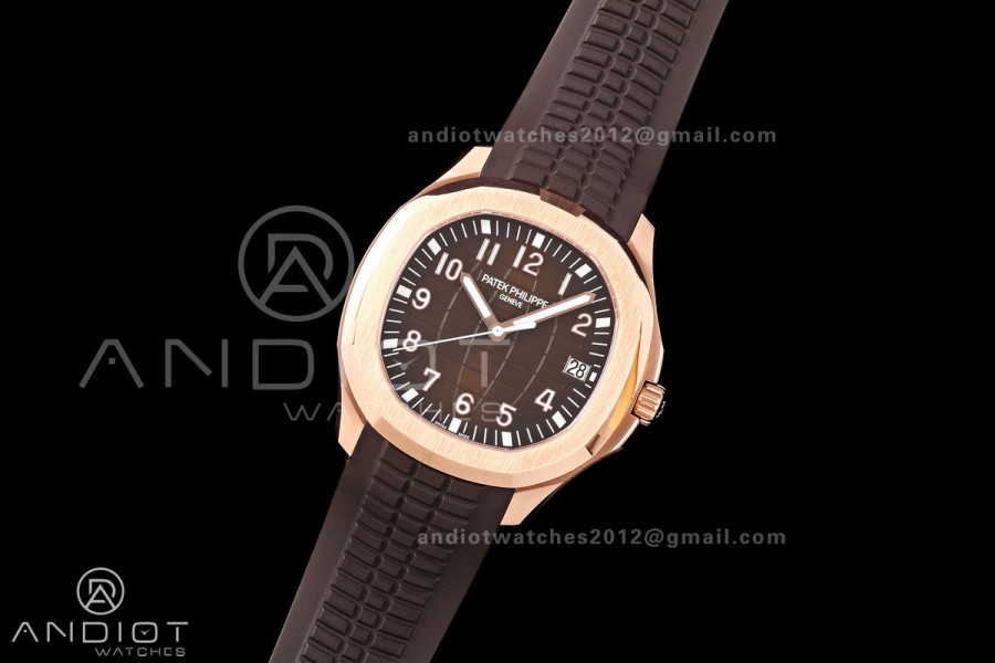 Aquanaut 5167R Gain Weight RG WSF 1:1 Best Edition Brown Dial On Brown Rubber Strap Super Clone DD330