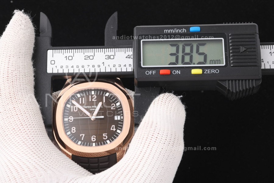 Aquanaut 5167R Gain Weight RG WSF 1:1 Best Edition Brown Dial On Brown Rubber Strap Super Clone DD330