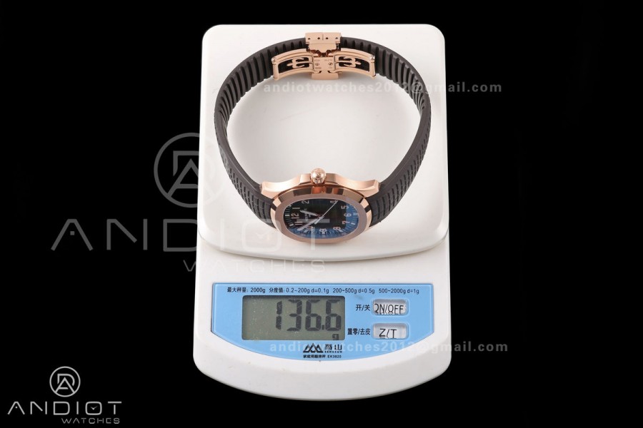 Aquanaut 5167R Gain Weight RG WSF 1:1 Best Edition Brown Dial On Brown Rubber Strap Super Clone DD330
