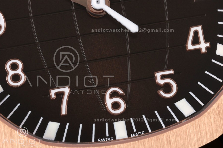 Aquanaut 5167R Gain Weight RG WSF 1:1 Best Edition Brown Dial On Brown Rubber Strap Super Clone DD330