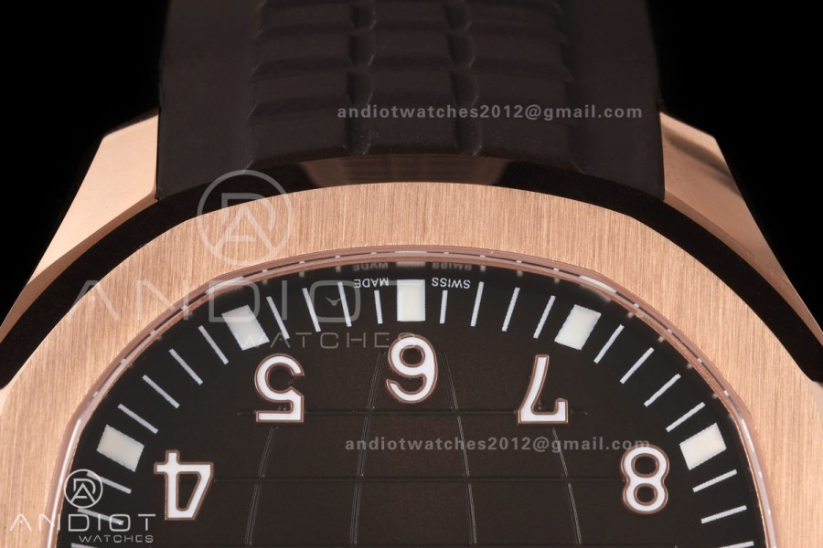 Aquanaut 5167R Gain Weight RG WSF 1:1 Best Edition Brown Dial On Brown Rubber Strap Super Clone DD330
