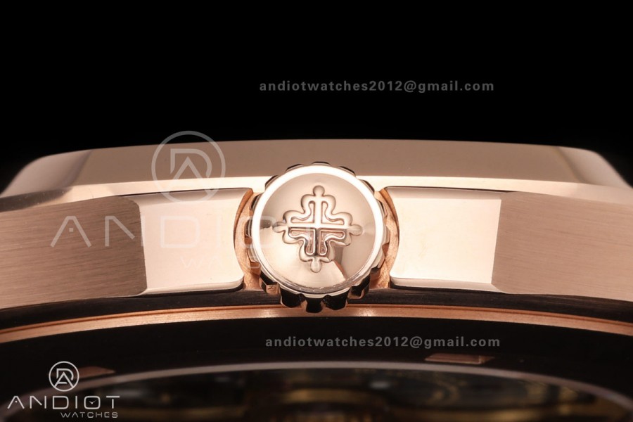 Aquanaut 5167R Gain Weight RG WSF 1:1 Best Edition Brown Dial On Brown Rubber Strap Super Clone DD330