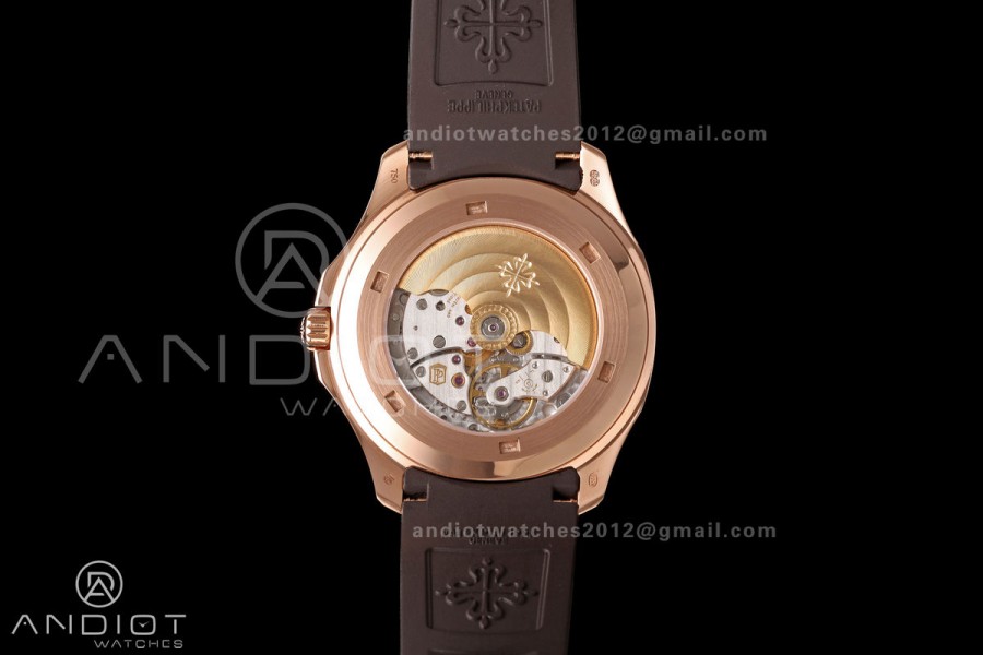 Aquanaut 5167R Gain Weight RG WSF 1:1 Best Edition Brown Dial On Brown Rubber Strap Super Clone DD330