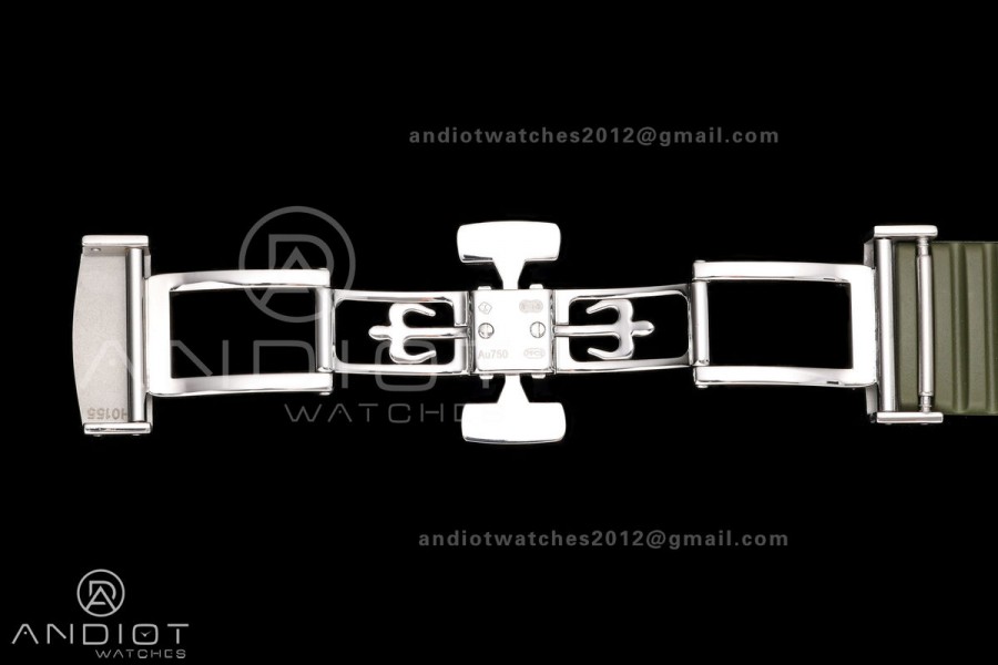 Aquanaut 5168G 42mm Gain Weight SS WSF 1:1 Best Edition Green Dial On Green Rubber Strap Super Clone DD330