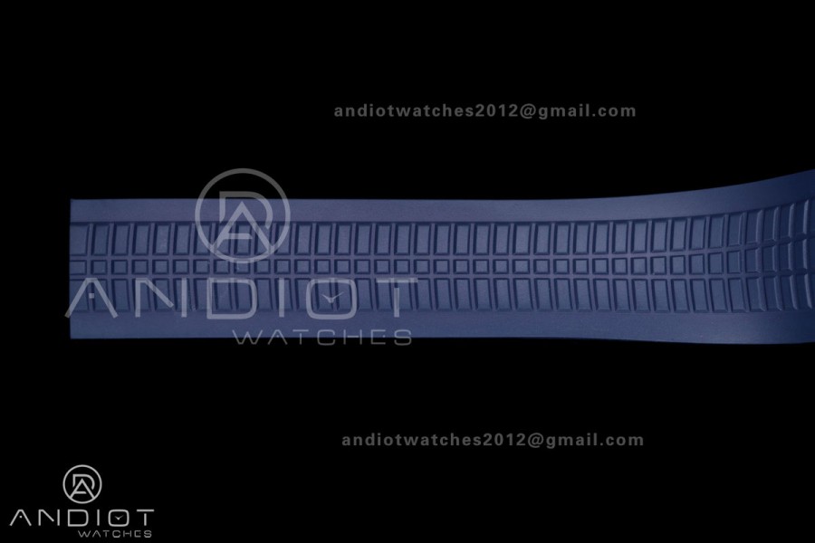Aquanaut 5168G 42mm Gain Weight SS WSF 1:1 Best Edition Blue Dial On Blue Rubber Strap Super Clone DD330