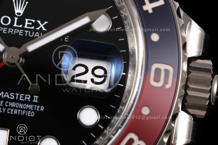 GMT-Master II 126710 BLRO 904L Steel Clean Plus 1:1 Best Edition on Jubilee Bracelet DD3285-Free Sprung