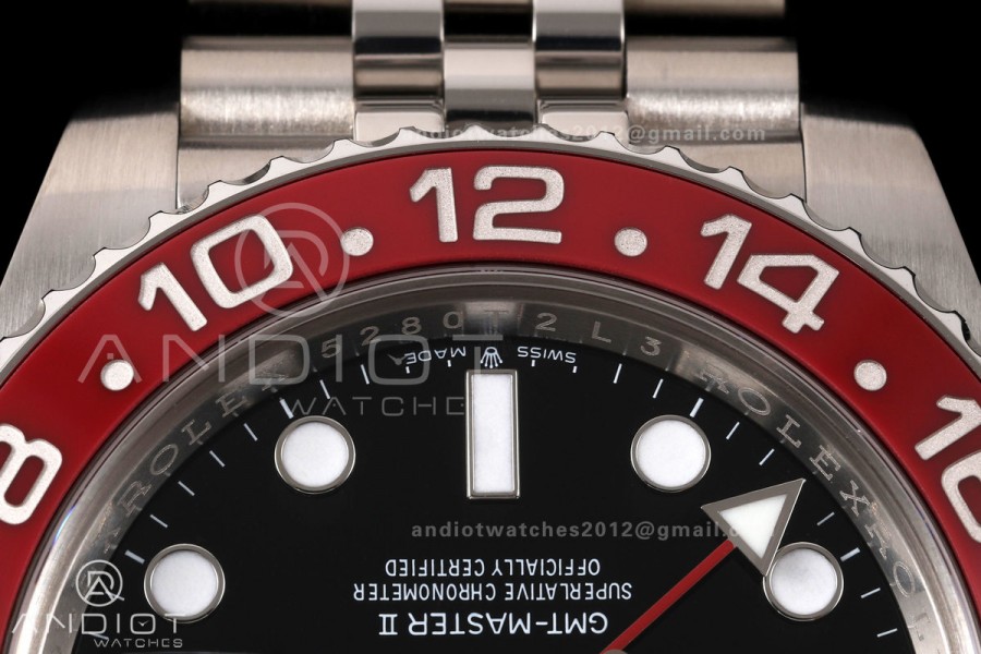 GMT-Master II 126710 BLRO 904L Steel Clean Plus 1:1 Best Edition on Jubilee Bracelet DD3285-Free Sprung
