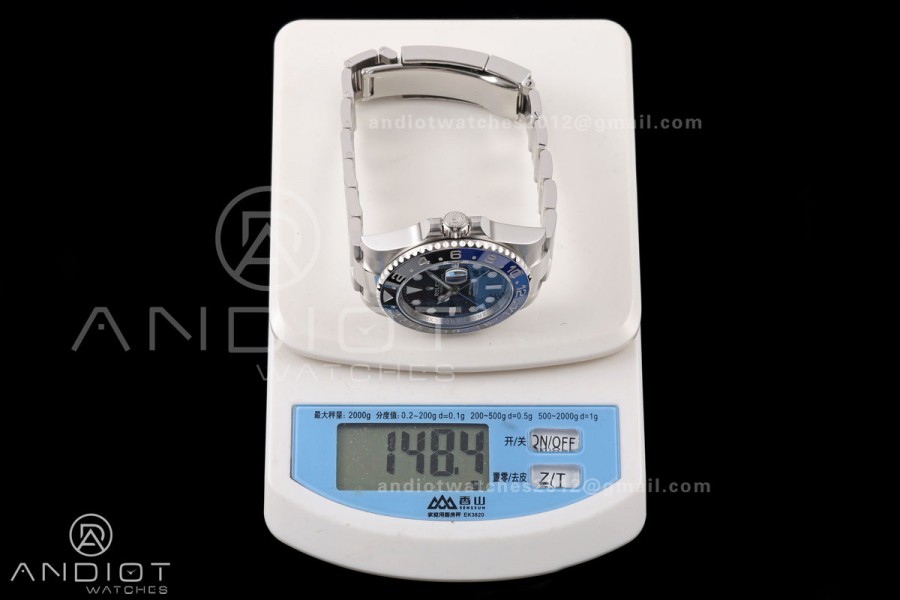 GMT-Master II 126710 BLNR 904L Steel Clean Plus 1:1 Best Edition on Oyster Bracelet DD3285-Free Sprung
