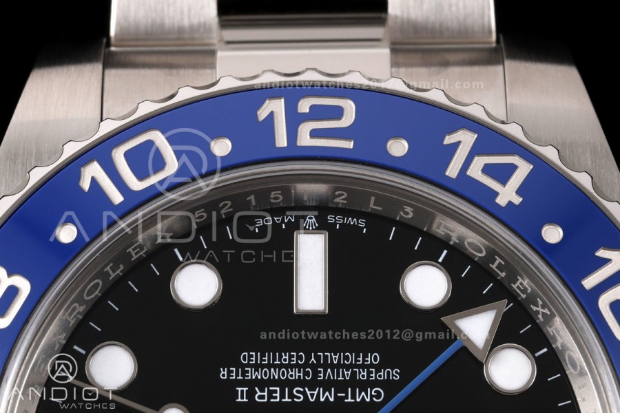 GMT-Master II 126710 BLNR 904L Steel Clean Plus 1:1 Best Edition on Oyster Bracelet DD3285-Free Sprung