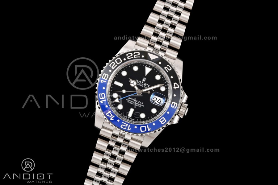 GMT-Master II 126710 BLNR 904L Steel Clean Plus 1:1 Best Edition on Jubilee Bracelet DD3285-Free Sprung