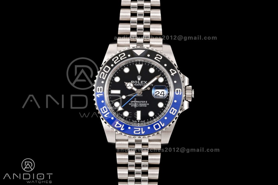 GMT-Master II 126710 BLNR 904L Steel Clean Plus 1:1 Best Edition on Jubilee Bracelet DD3285-Free Sprung