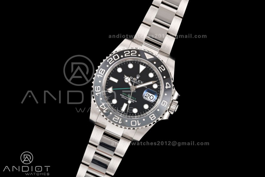 GMT-Master II 126710 GRNR 904L Steel Clean Plus 1:1 Best Edition on Oyster Bracelet DD3285-Free Sprung