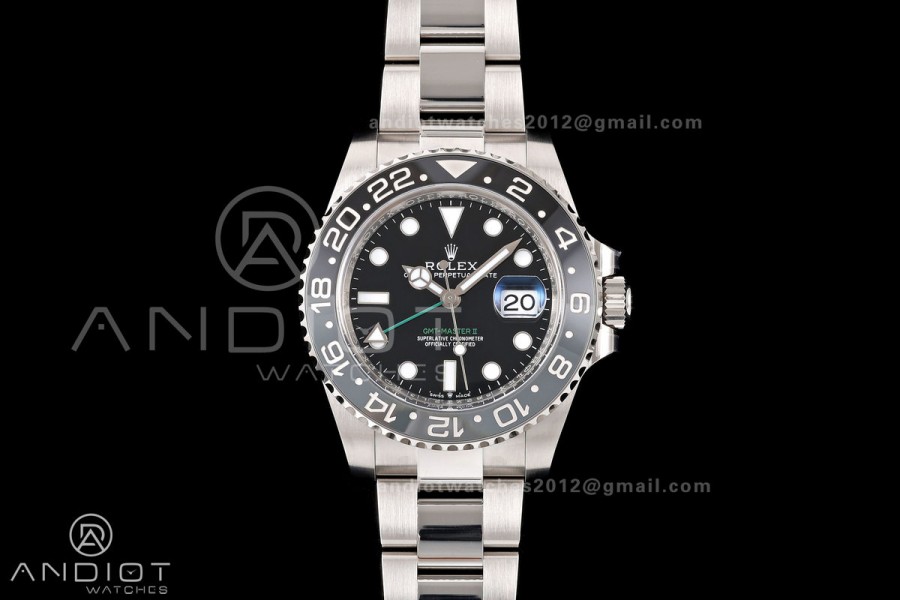 GMT-Master II 126710 GRNR 904L Steel Clean Plus 1:1 Best Edition on Oyster Bracelet DD3285-Free Sprung