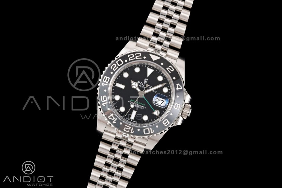 GMT-Master II 126710 GRNR 904L Steel Clean Plus 1:1 Best Edition on Jubilee Bracelet DD3285-Free Sprung