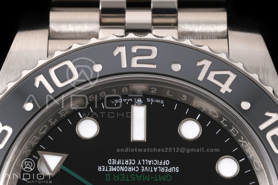 GMT-Master II 126710 GRNR 904L Steel Clean Plus 1:1 Best Edition on Jubilee Bracelet DD3285-Free Sprung