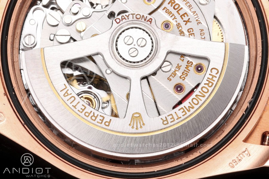 Daytona 126515 ERF Best Edition Black/RG Diamonds Dial on Oysterflex Strap JH4131 (Free Sprung) 160g