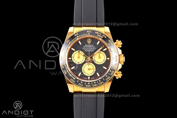 Daytona 126518 ERF Best Edition Black/YG Dial on Oysterflex Strap JH4131 (Free Sprung) 160g