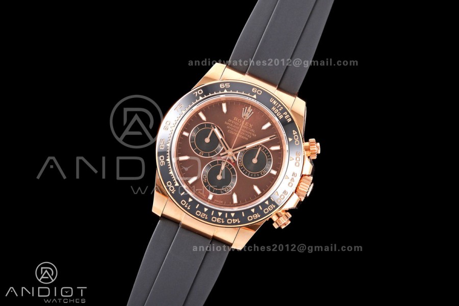 Daytona 126515 ERF Best Edition Brown Dial on Oysterflex Strap JH4131 (Free Sprung) 160g