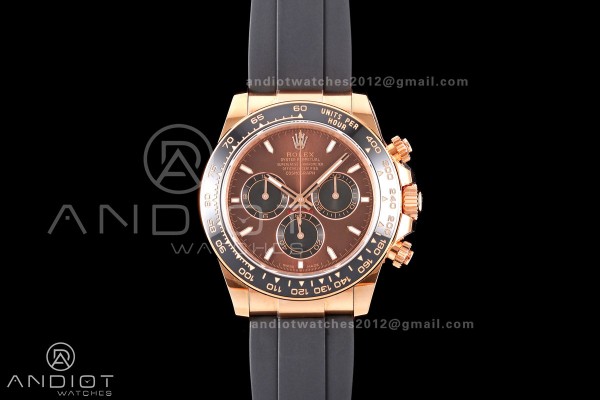 Daytona 126515 ERF Best Edition Brown Dial on Oysterflex Strap JH4131 (Free Sprung) 160g
