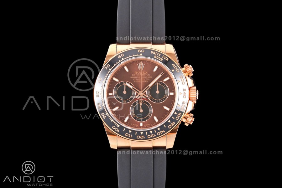Daytona 126515 ERF Best Edition Brown Dial on Oysterflex Strap JH4131 (Free Sprung) 160g