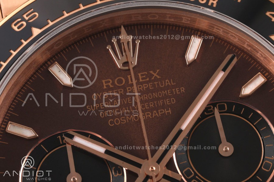 Daytona 126515 ERF Best Edition Brown Dial on Oysterflex Strap JH4131 (Free Sprung) 160g