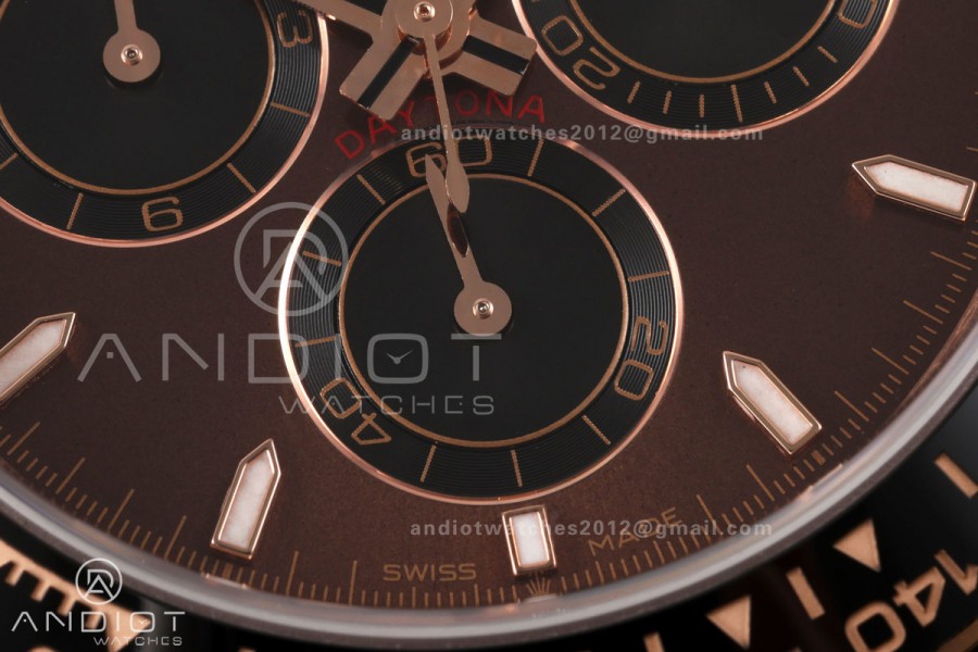 Daytona 126515 ERF Best Edition Brown Dial on Oysterflex Strap JH4131 (Free Sprung) 160g
