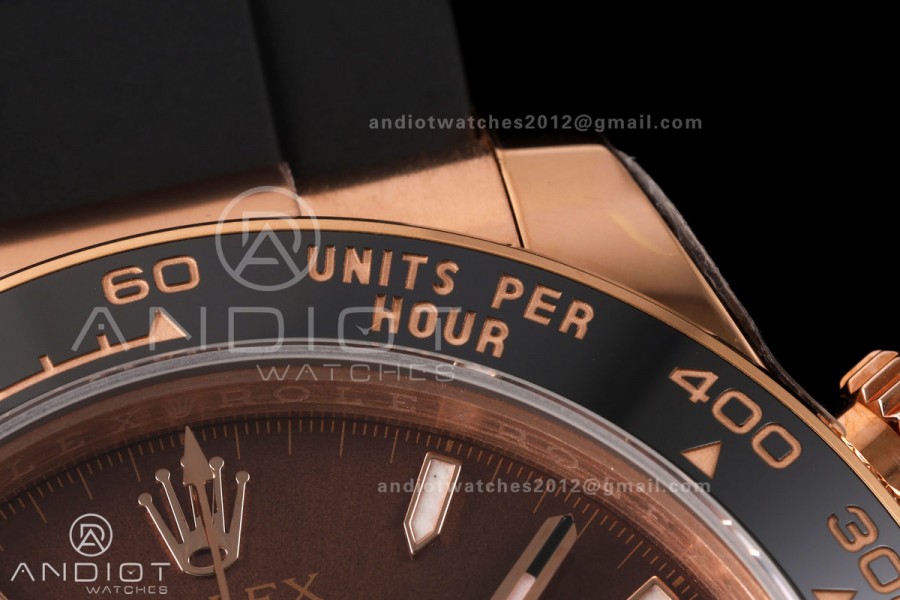 Daytona 126515 ERF Best Edition Brown Dial on Oysterflex Strap JH4131 (Free Sprung) 160g