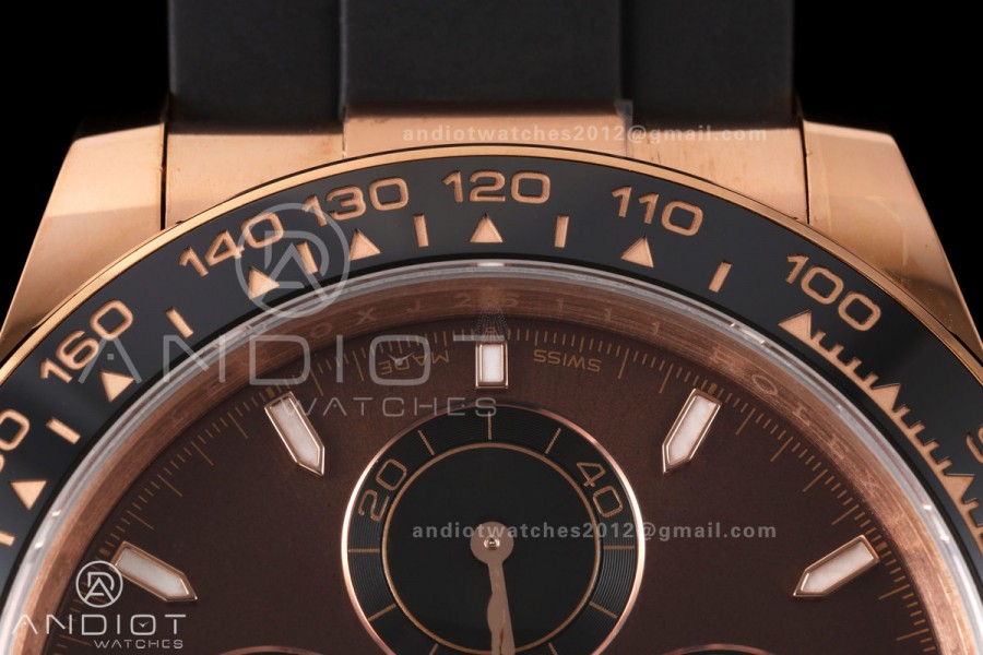 Daytona 126515 ERF Best Edition Brown Dial on Oysterflex Strap JH4131 (Free Sprung) 160g