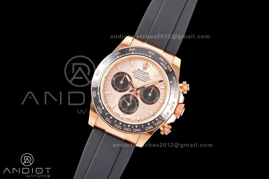 Daytona 126515 ERF Best Edition RG/Black Dial on Oysterflex Strap JH4131 (Free Sprung) 160g