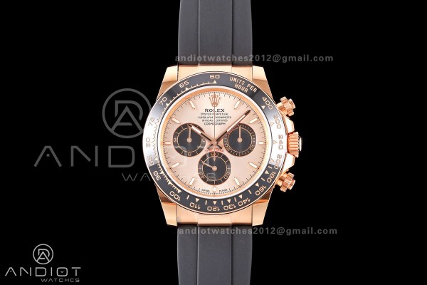 Daytona 126515 ERF Best Edition RG/Black Dial on Oysterflex Strap JH4131 (Free Sprung) 160g